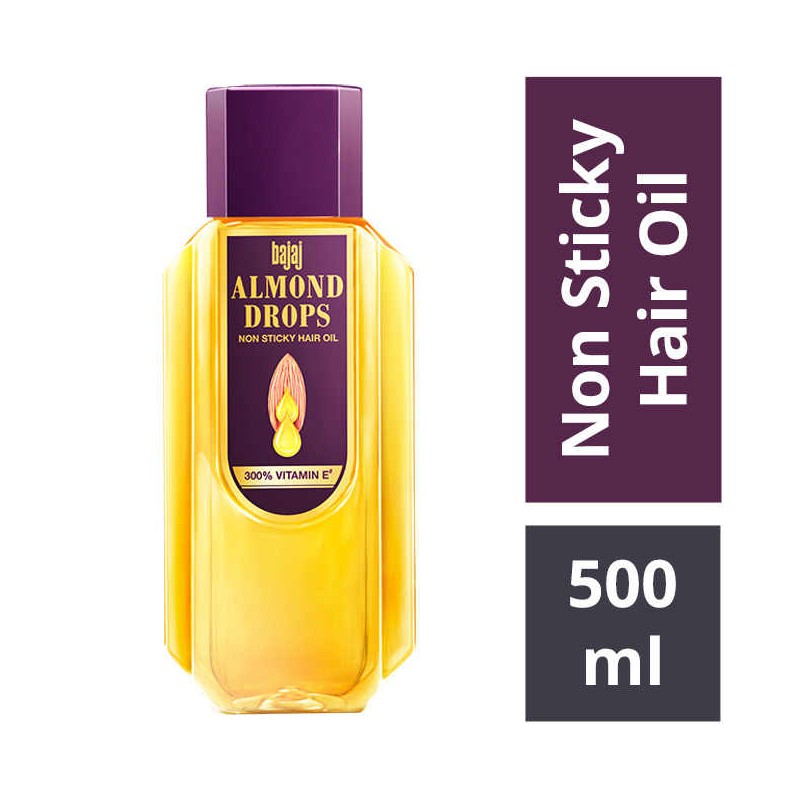 Bajaj Almond Drops Non Sticky Hair Oil 500 Ml Buy Bottle Of 500 Ml Oil