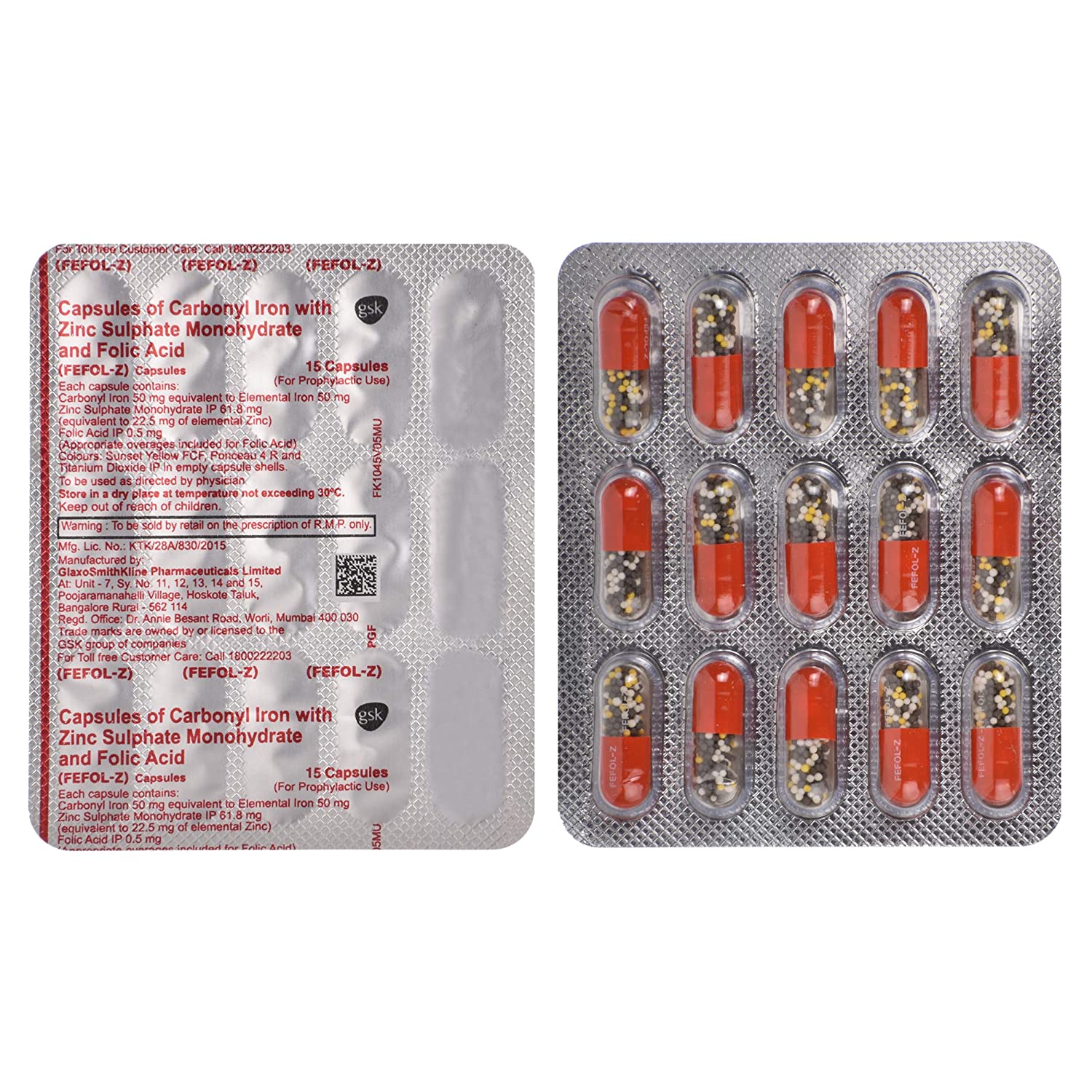 Fefol Z Capsule Buy Strip Of 15 Capsules At Best Price In India One