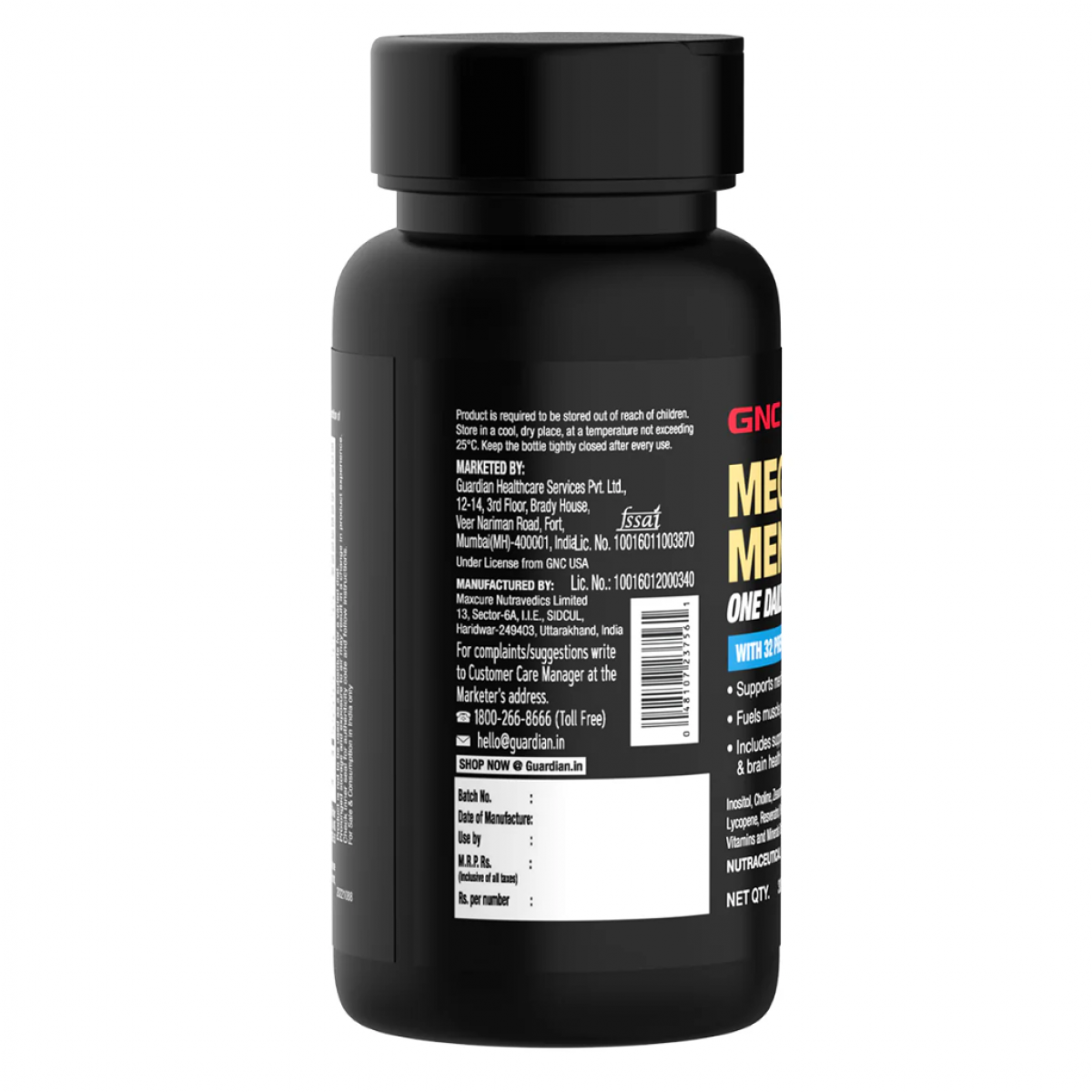 Image of GNC Mega Men One Daily Multivitamin – Complete Men’s Health Support at Best Price from One Bharat Pharmacy