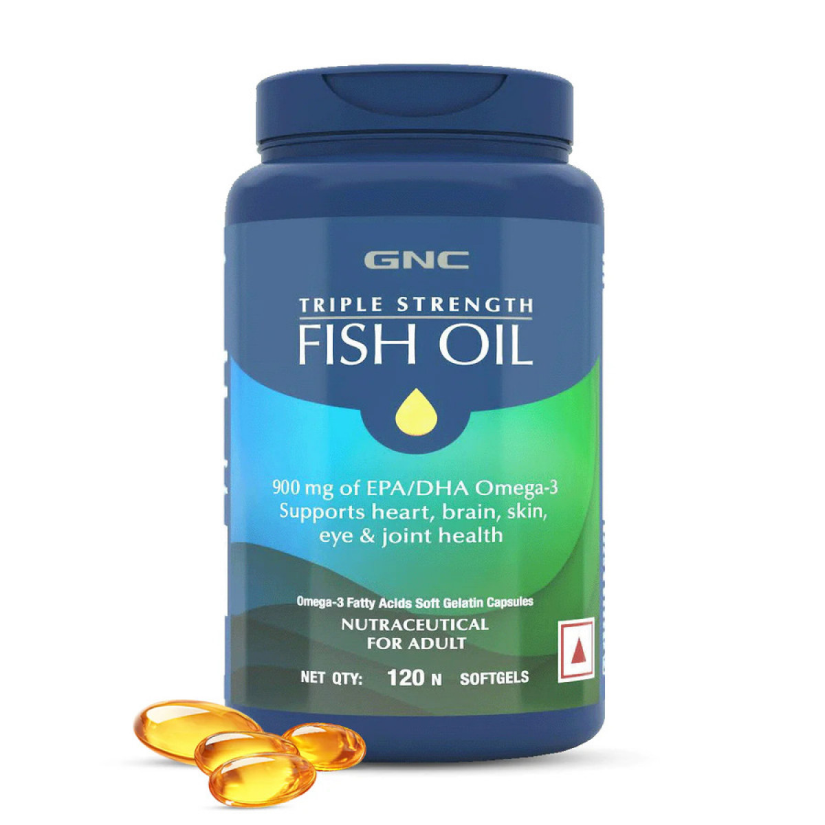 GNC Triple Strength Fish Oil 120 Softgels