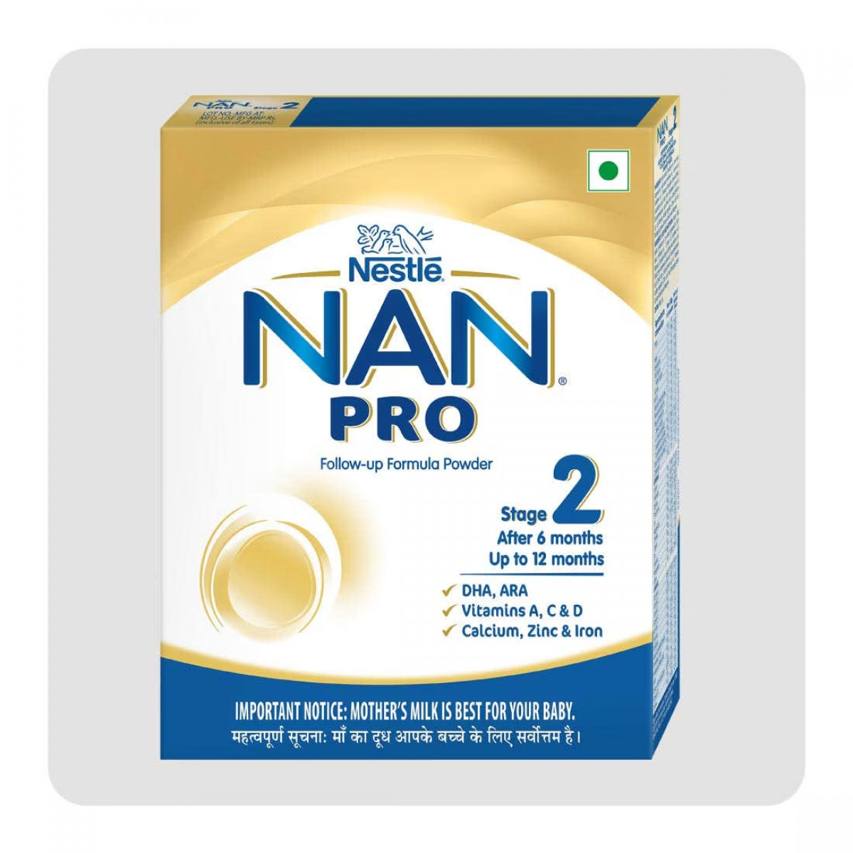 Nestle Nan Pro 2 Follow-UP Formula Powder Refill 400 gm front