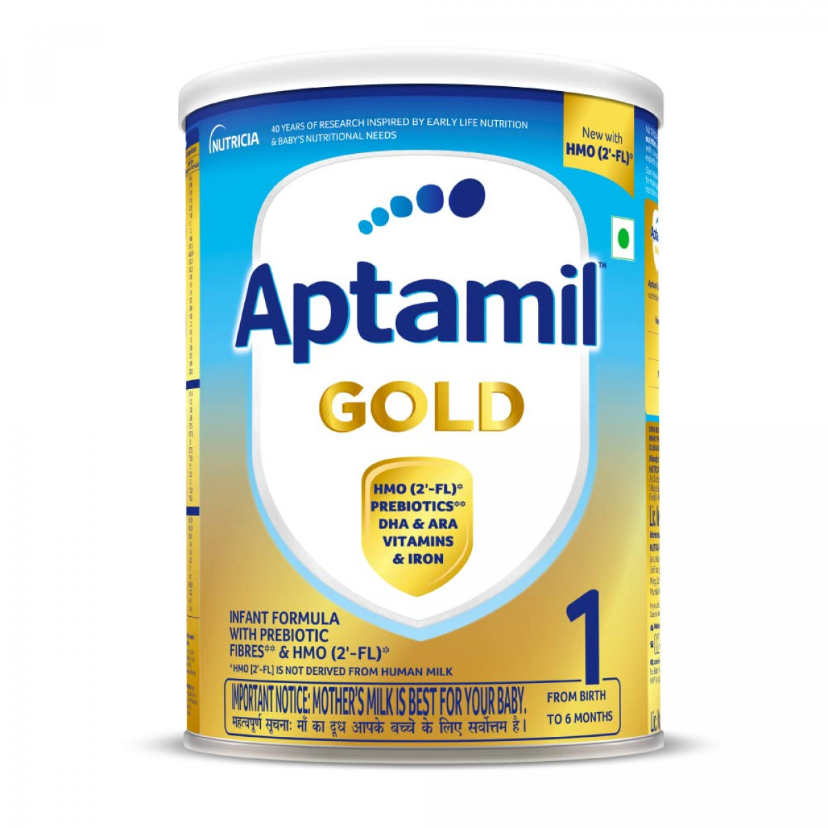 Aptamil Gold Stage 1 Infant Formula Powder with Prebiotic (From Birth to 6 Months) Tin