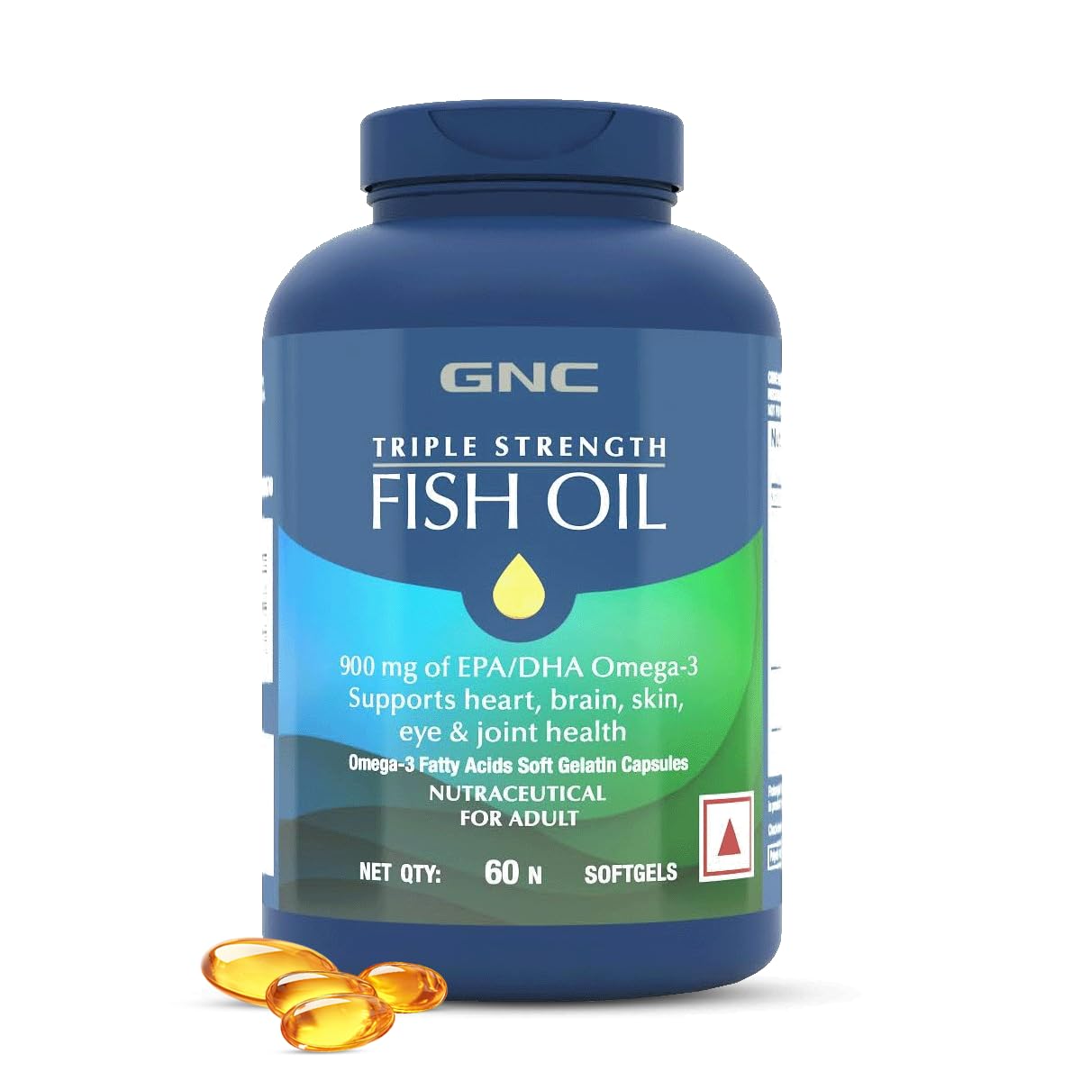 GNC Triple Strength Fish Oil 60 Softgels