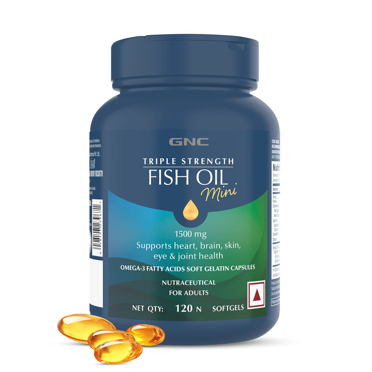 GNC Triple Strength Fish Oil Mini Softgels