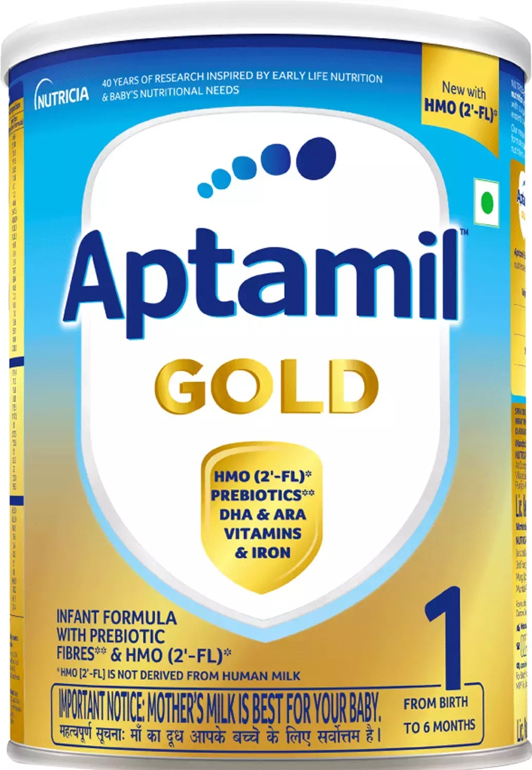 Aptamil Gold Stage 1 Infant Formula Powder with Prebiotic (From Birth to 6 Months) Tin