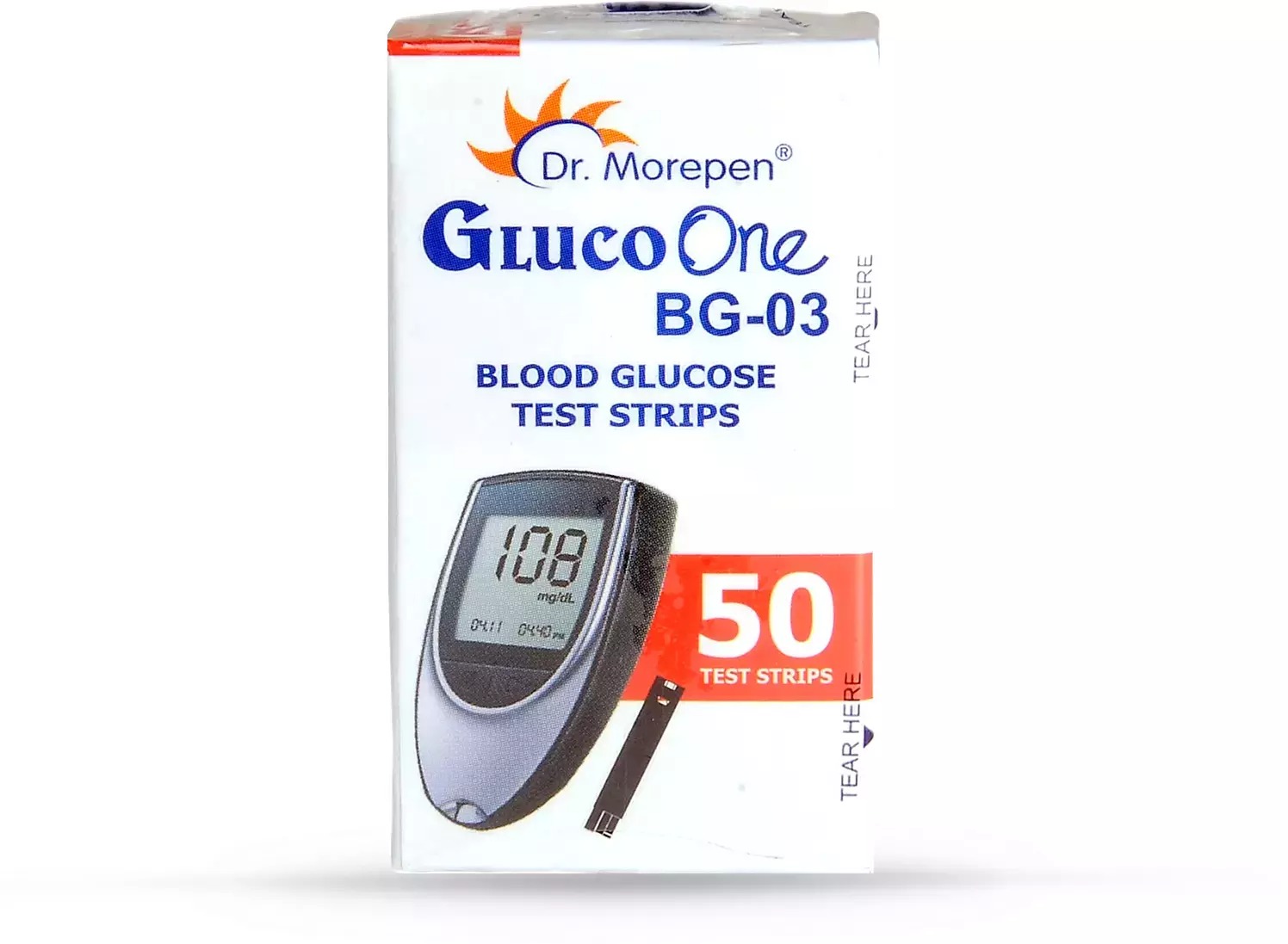 Dr Morepen Gluco One BG 03 Blood Glucose 50 Test Strip