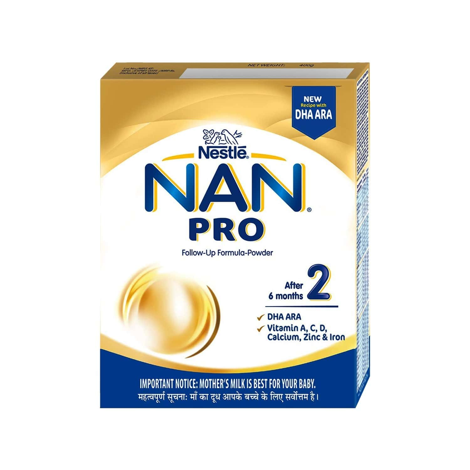 Nestle Nan Pro 2 Follow-UP Formula Powder Refill 400 gm