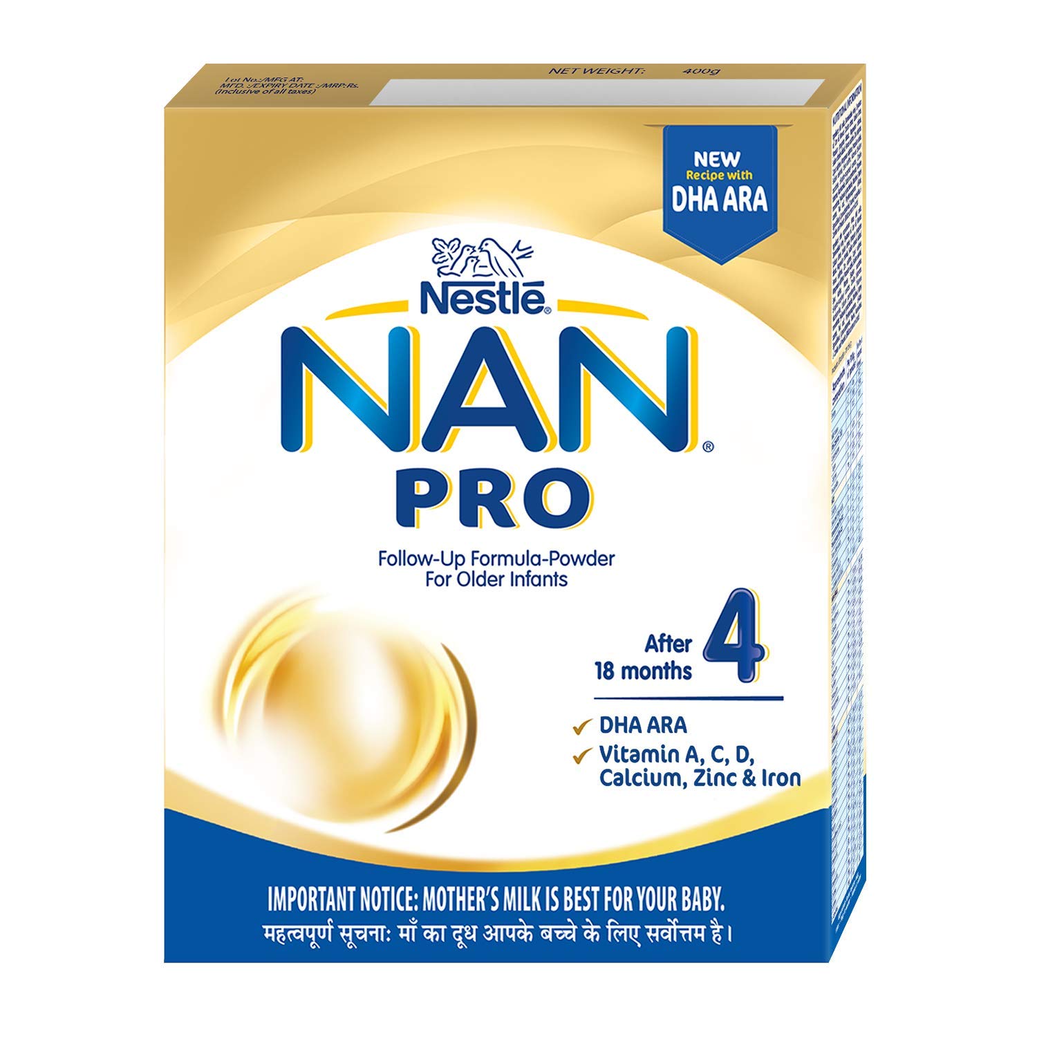 Nestle Nan Pro 4 Follow-Up Formula Refill 400 gm