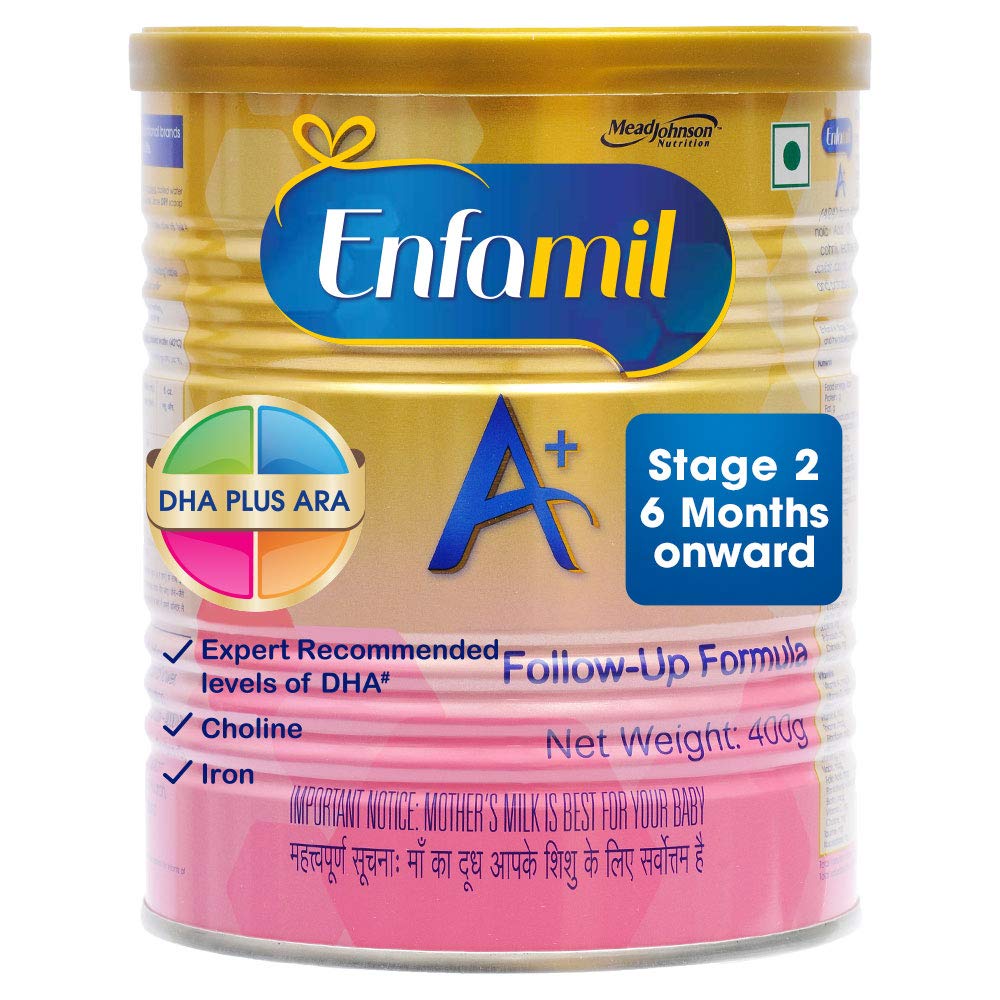 Enfamil A+ Follow Up Formula, Stage 2, 6 to 12 Months 400 gm Tin