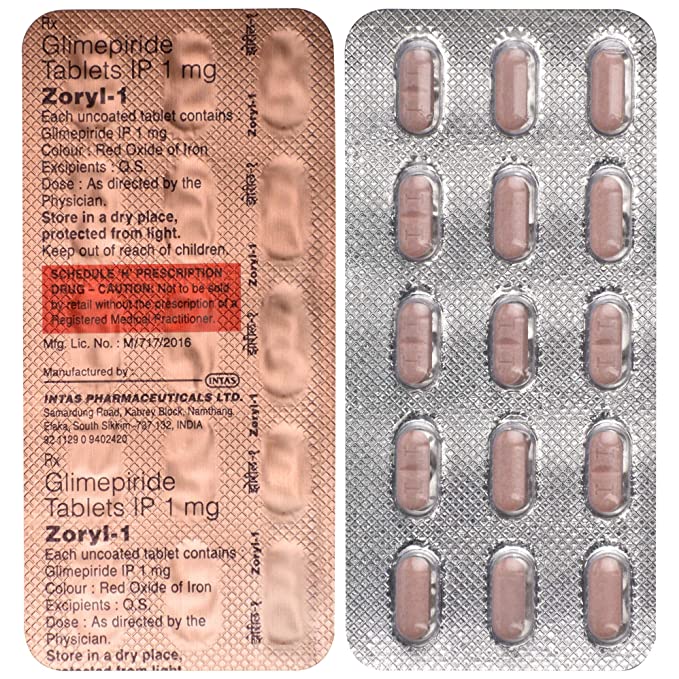 Amaryl 1 mg Tablet, Uses, Side Effects, Price