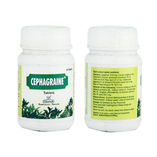 Charak Cephagraine Tablet: Buy Box of 40 tablets at best price in India ...