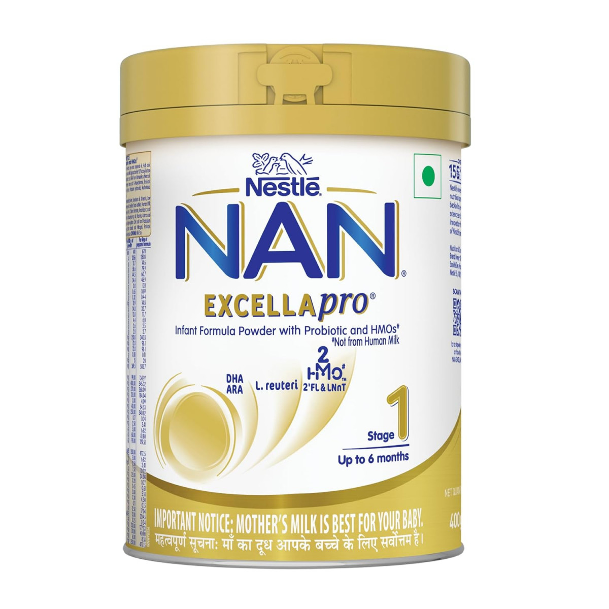 Nestle Nan Excella Pro 1 Powder 400 gm Tin