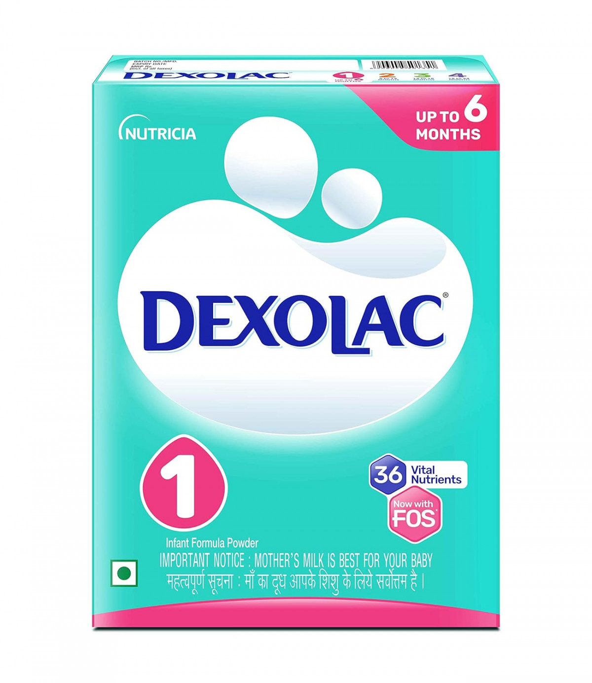 Dexolac Infant Formula, Stage 1, Up to 6 Months 400 gm Refill