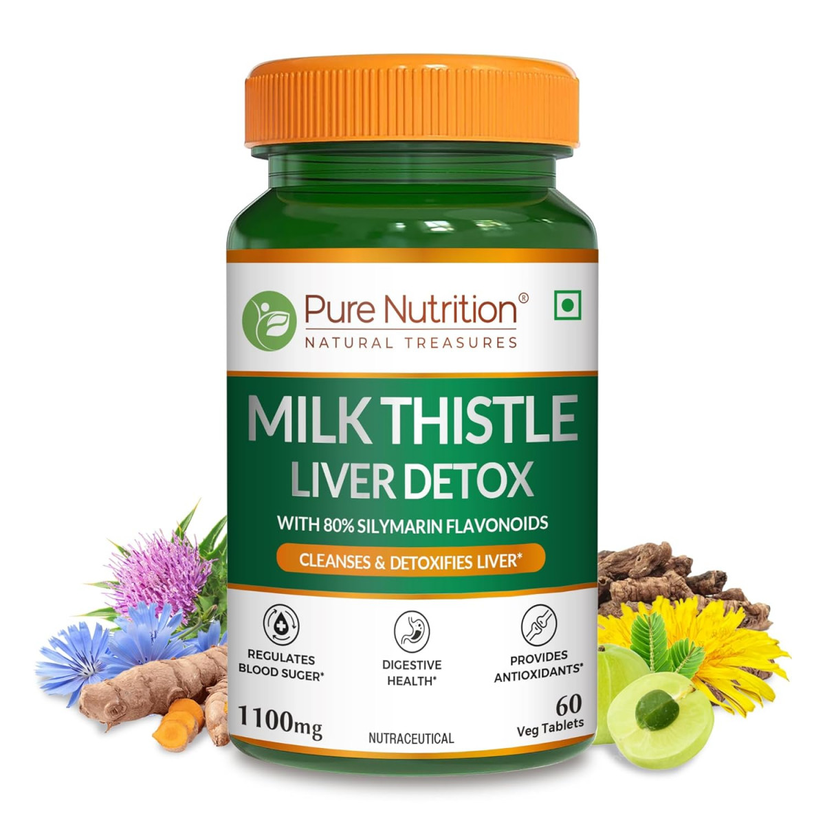 Pure Nutrition Detox Liver Milk Thistle Ultra Veg Capsule